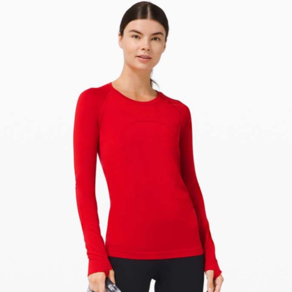 Lululemon Swiftly Tech 2.0 waist length dark red size 2